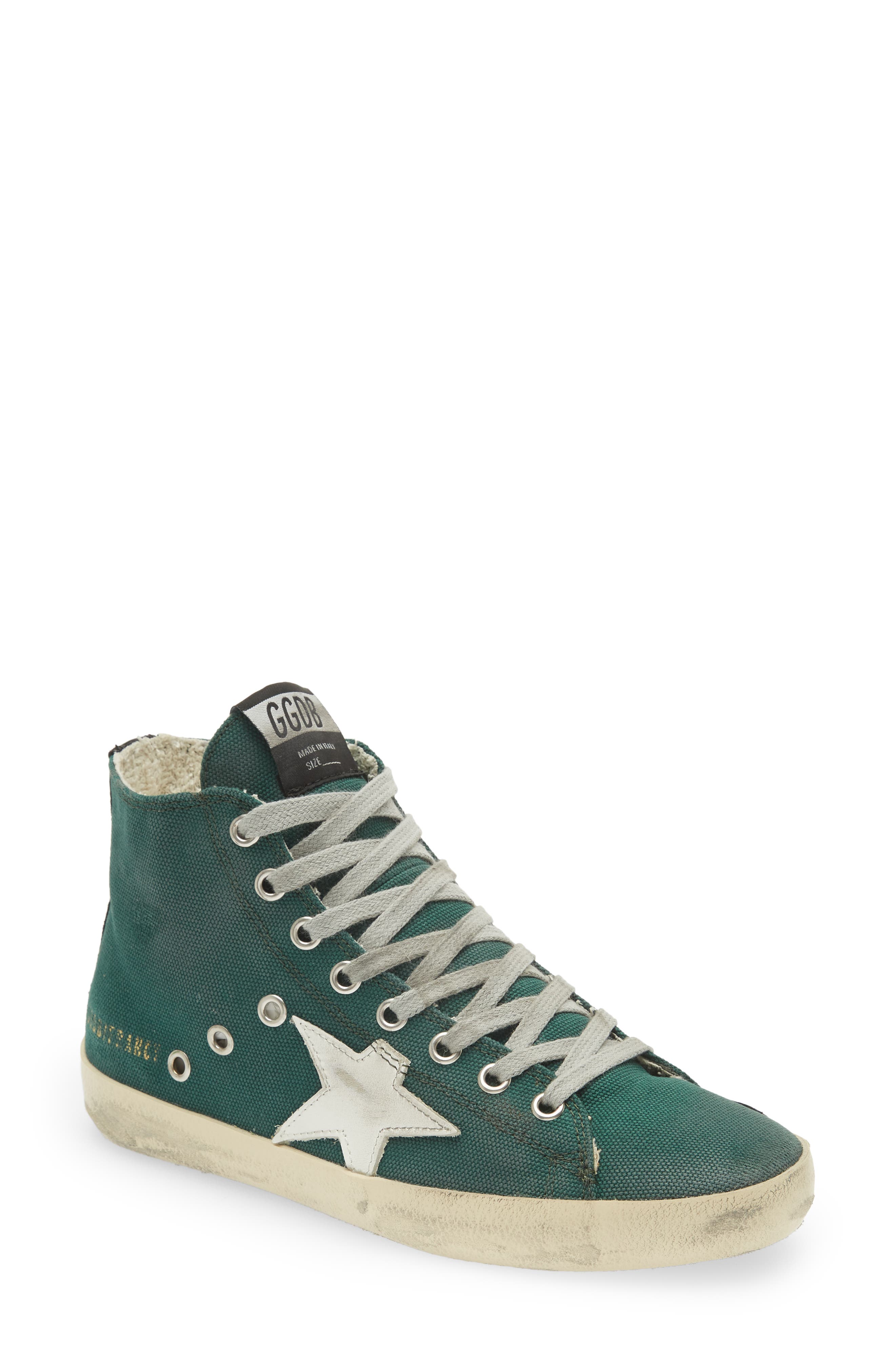 Green womens high top sneakers Clearance
