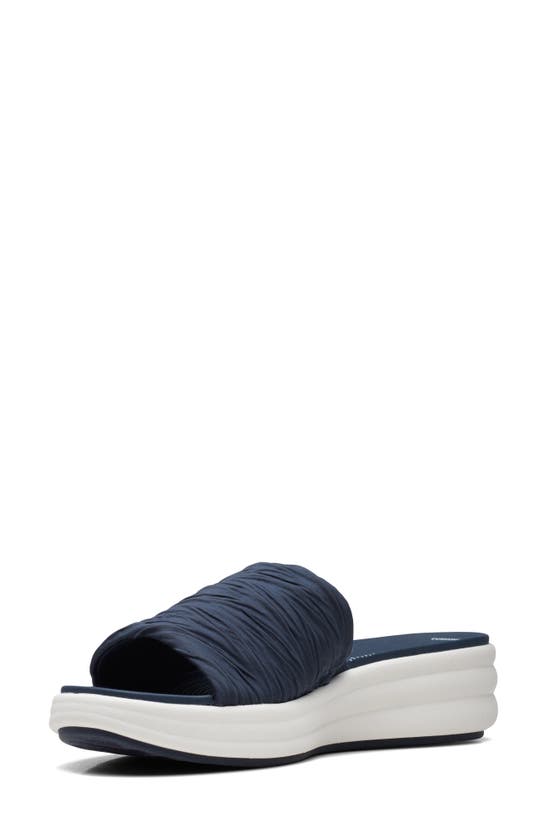 Shop Clarks ® Drift Petal Slide Sandal In Navy