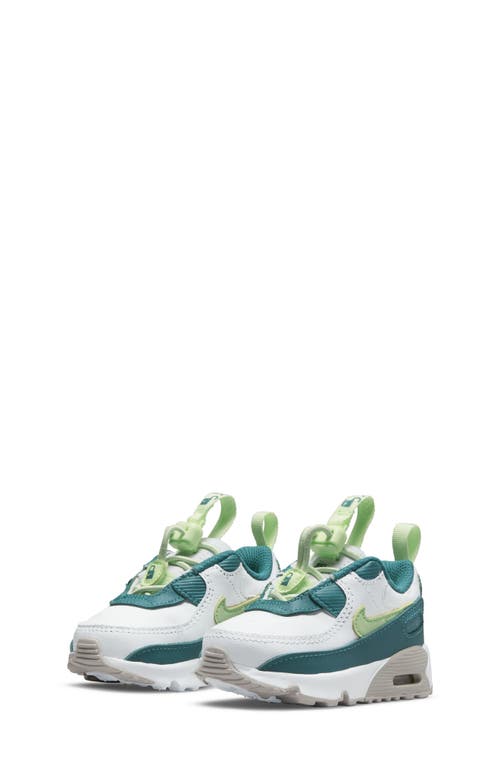 Nike Kids' Air Max 90 Toggle Sneaker In White/spruce/phantom