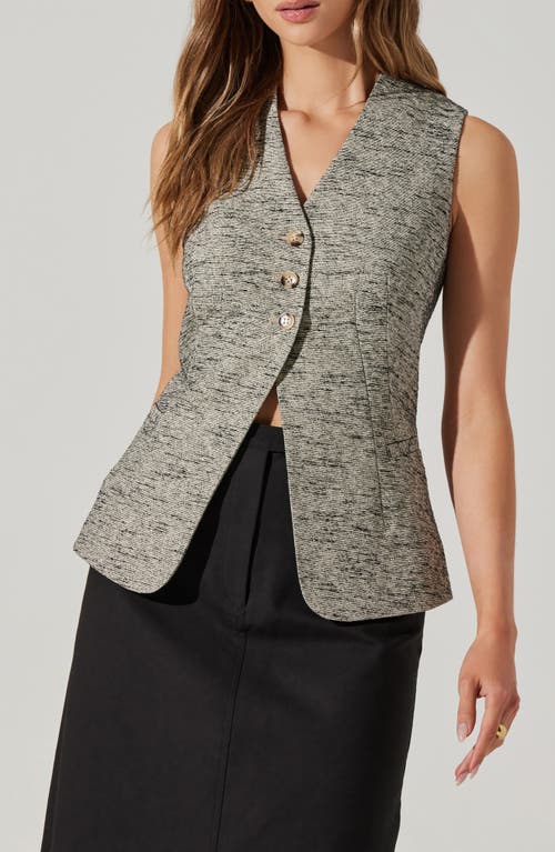 Shop Astr The Label Delphia Vest In Black Speckle