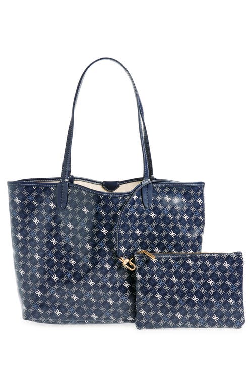 SAM EDELMAN SAM EDELMAN MEDIUM HARPER MONOGRAM SHOPPER TOTE 