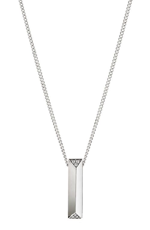 Cast The Blade Pavé Diamond Pendant in Silver at Nordstrom, Size 19
