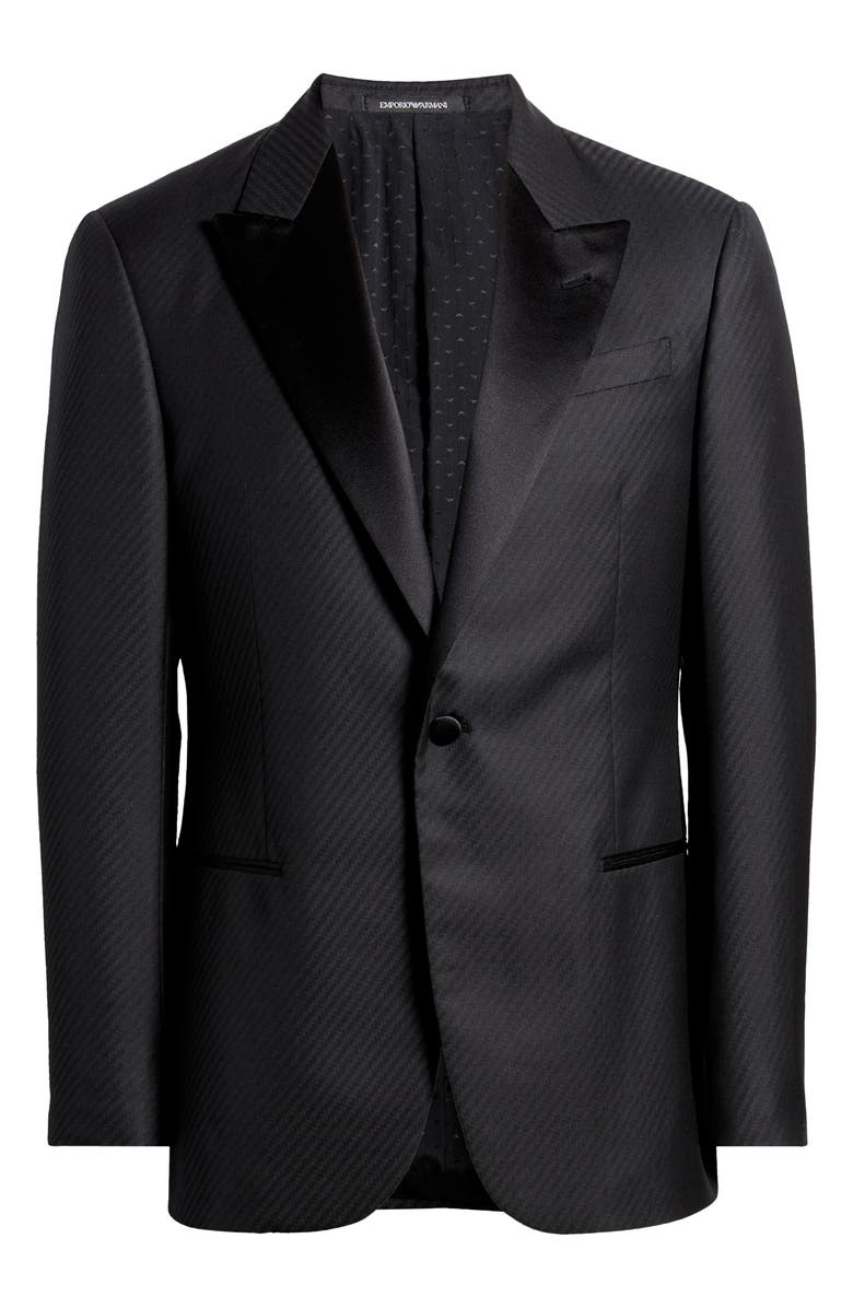 Emporio Armani G-Line Peaked Satin Lapel Dinner Jacket | Nordstrom