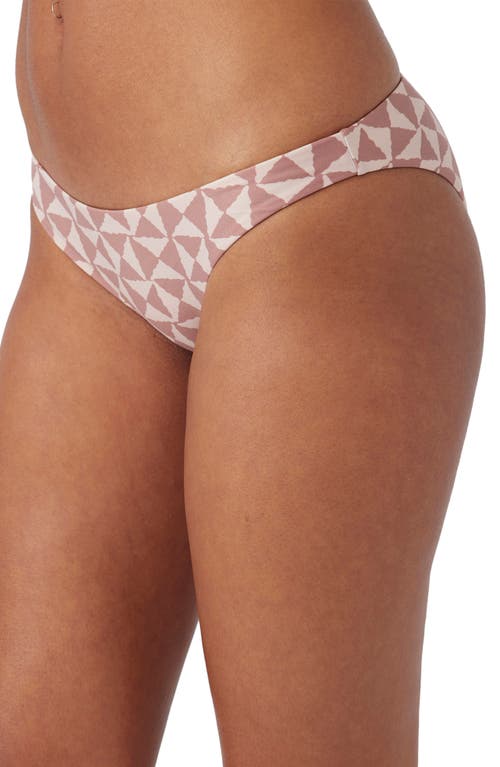 Shop O'neill Saltwater Essentials Rockley Bikini Bottoms In Rose Dust