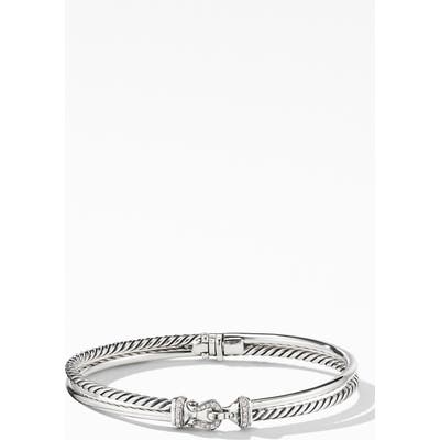 David Yurman Buckle Two Row Bracelet With Diamonds
