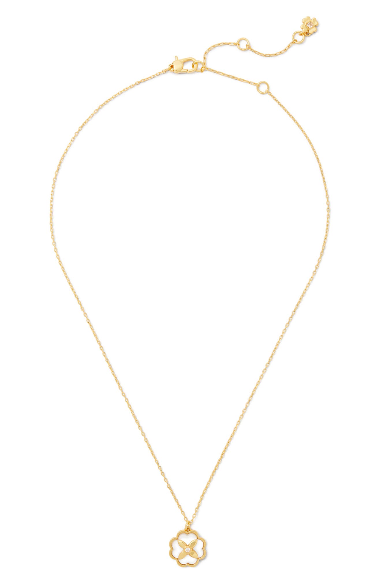 Kate Spade New York Fresh Squeeze Goldtone, Cubic Zirconia and Faux-Pearl  Station Necklace