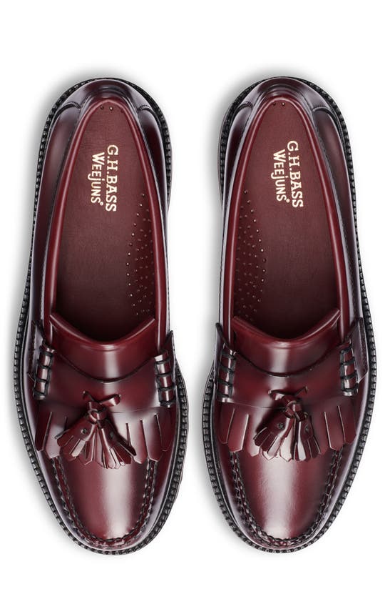G.h.bass Layton Lug Sole Loafer In Wine