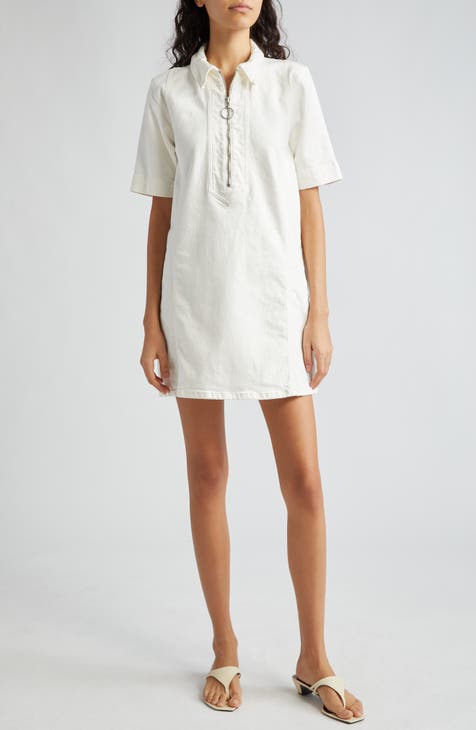 White collar cheap shirt dress