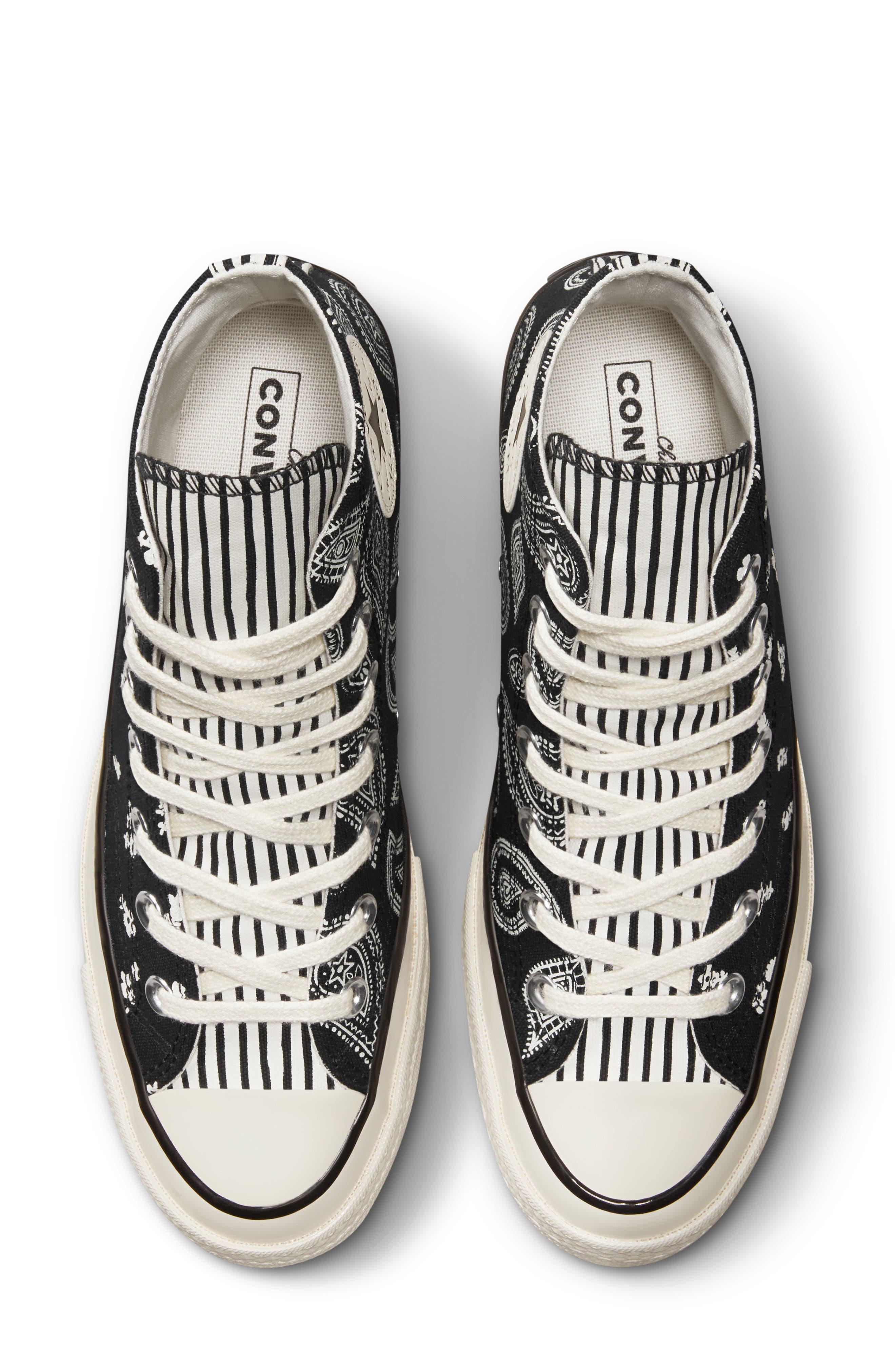 Converse Chuck Taylor All Star 70 Hi Sneaker in Black/Egret/Egret