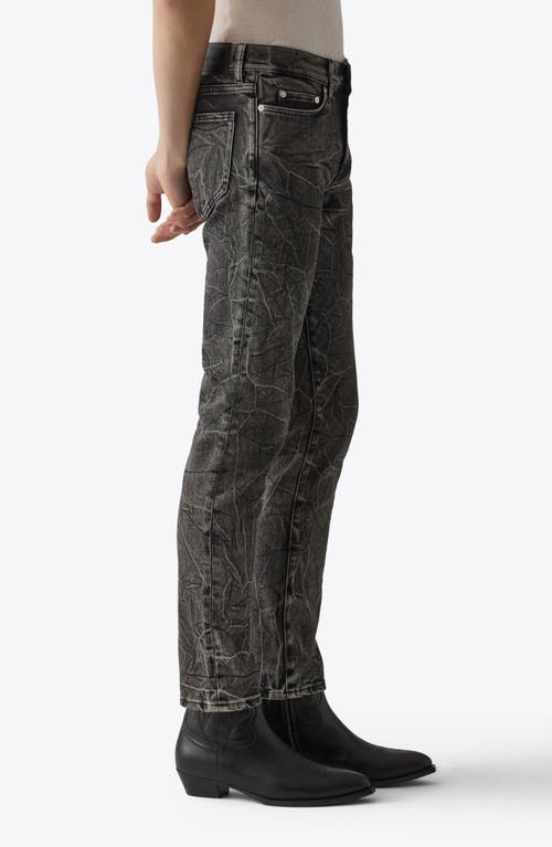Blk Dnm Acid Wash Skinny Jeans In Shadow