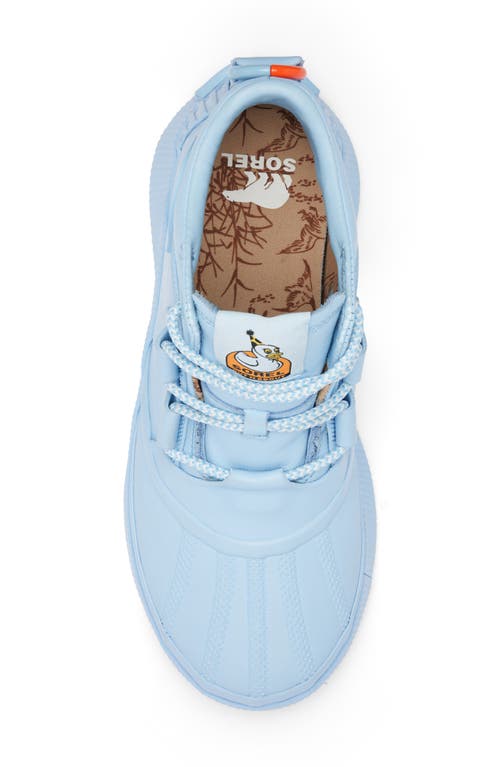 Sorel Out N About Iv Splashy Waterproof Duck Boot In Arctic Sea/optimized Orange