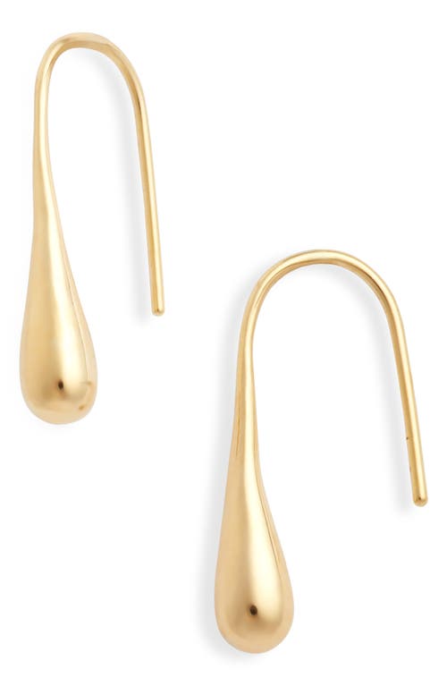 Shop Nordstrom Teardrop Threader Earrings In 14k Gold Plated