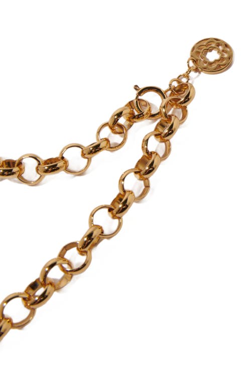 Shop Maje Jaseron Chain Necklace In Gold