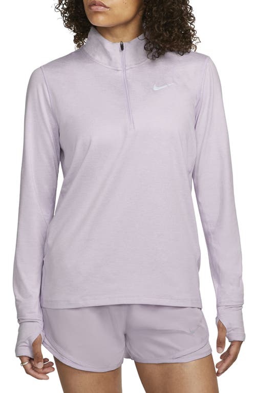 Nike Element Half Zip Pullover In Doll/barely Grape/heather