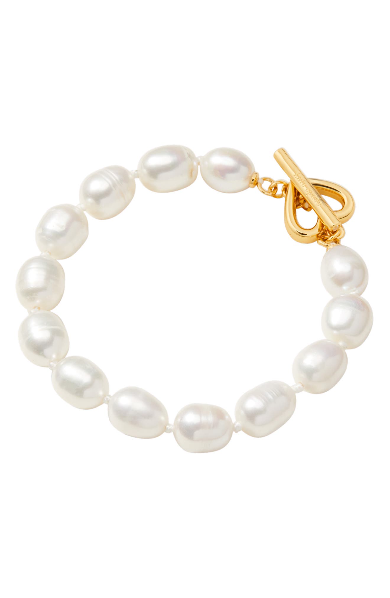 Kate Spade Pearl Drop Pearl Bracelet In Cream