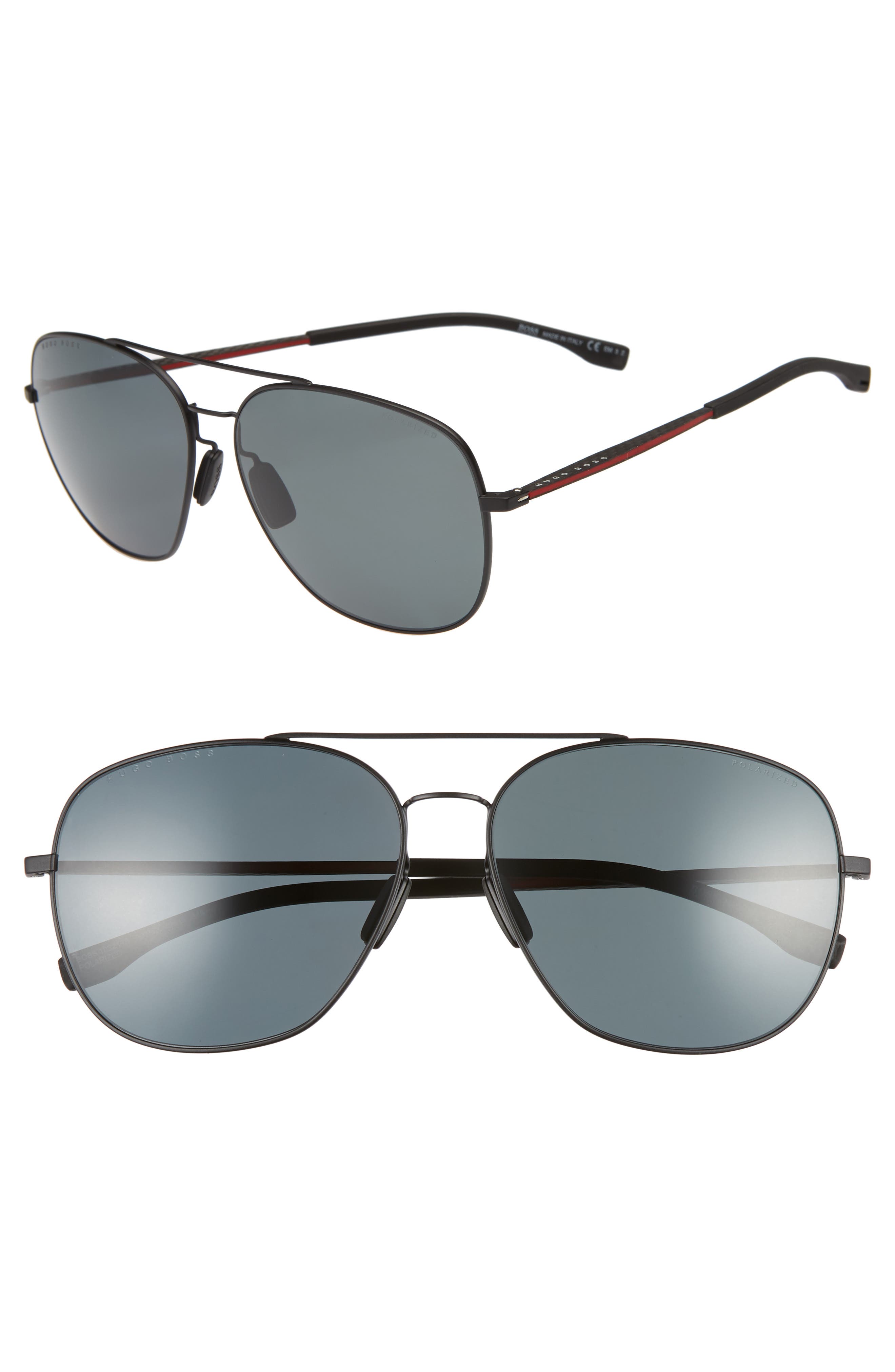 BOSS 62mm Polarized Special Fit Aviator Sunglasses Nordstrom