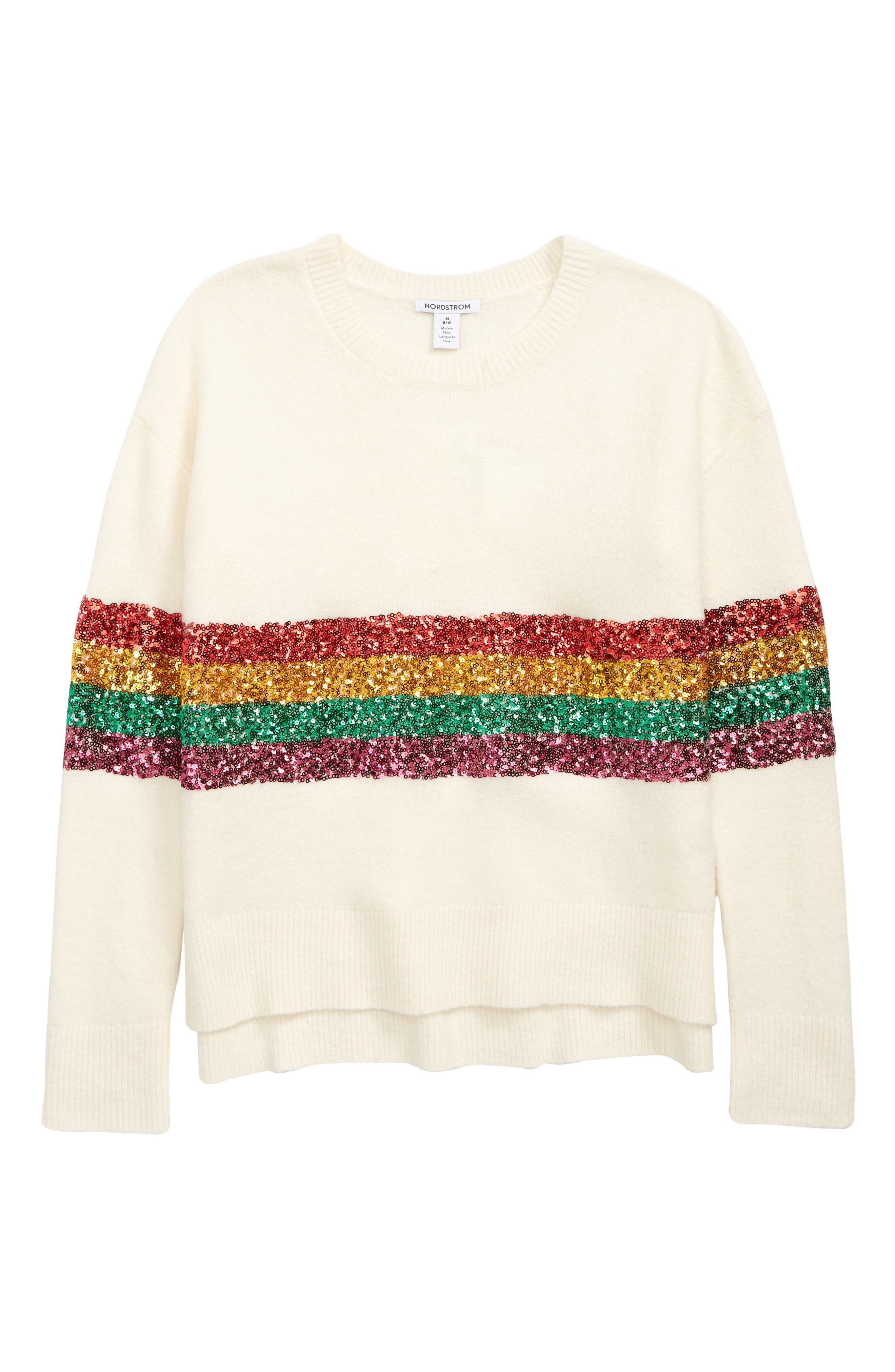 white sparkle sweater