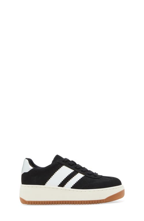 Shop Steve Madden Kids' Jfield Platform Sneaker In Black Metallic