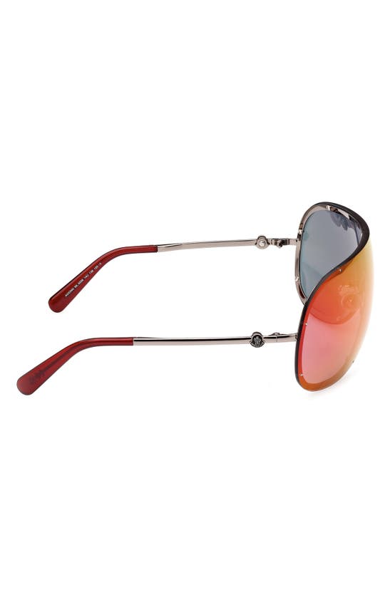 Moncler Avionn Shield Sunglasses In Bordeaux Mirror Modesens 9135