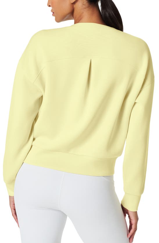 Shop Spanx ® Airessentials Crewneck Sweatshirt In Lemon Lime
