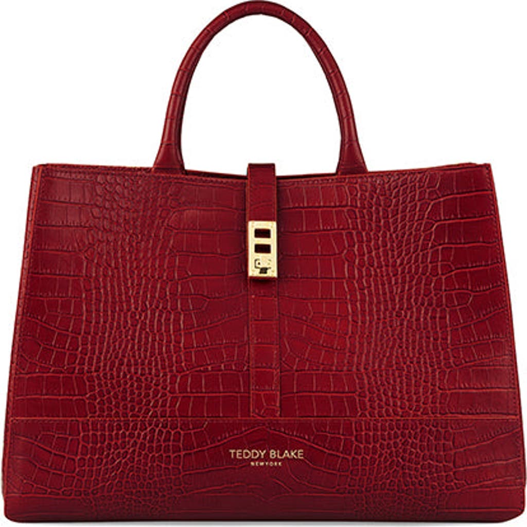 Teddy Blake Lola Croco 15" In Dark Red