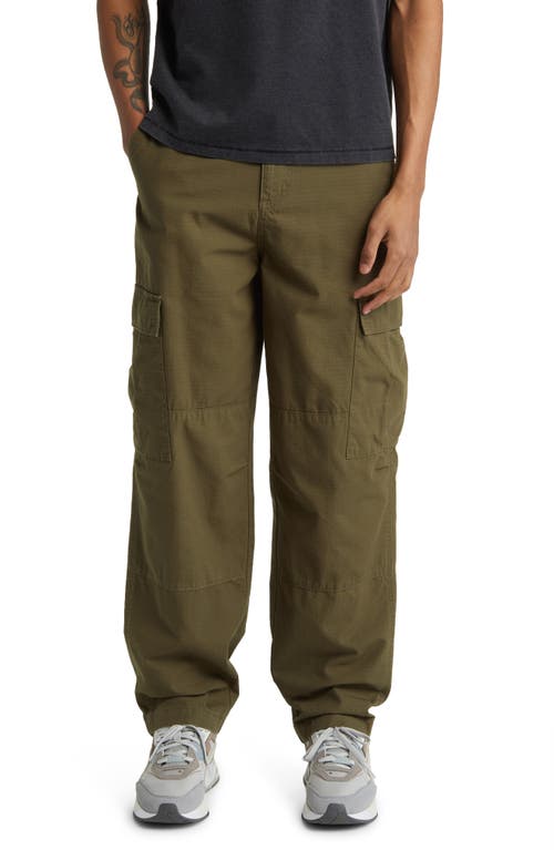 Ripstop Solid Cargo Pants in Olive Night