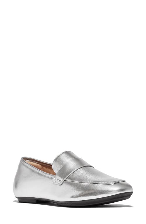 Shop Fitflop Delicato Loafer In Silver