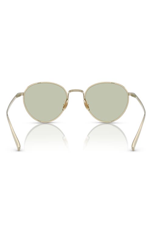 Shop Oliver Peoples 49mm Phantos Sunglasses In Green Grad