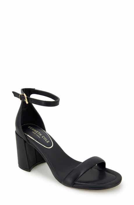 Sam Edelman Patti Pewter Black Shimmer Stiletto Heels Strappy Sandals  Womens 8.5