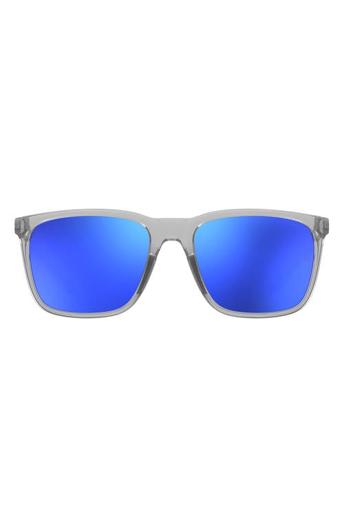 Under Armour Uareliance 56mm Polarized Square Sunglasses In Blue