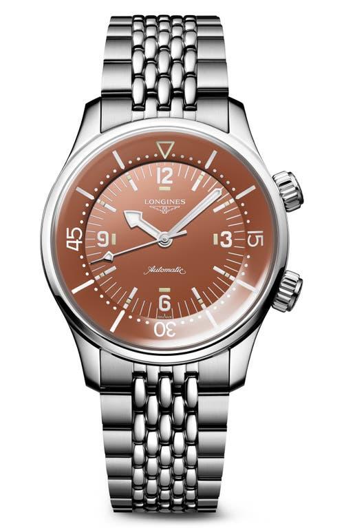 Longines Legend Diver Bracelet Watch, 39mm In Metallic