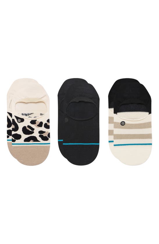 Stance Spot On Assorted 3-packtab No-show Socks In Leopard