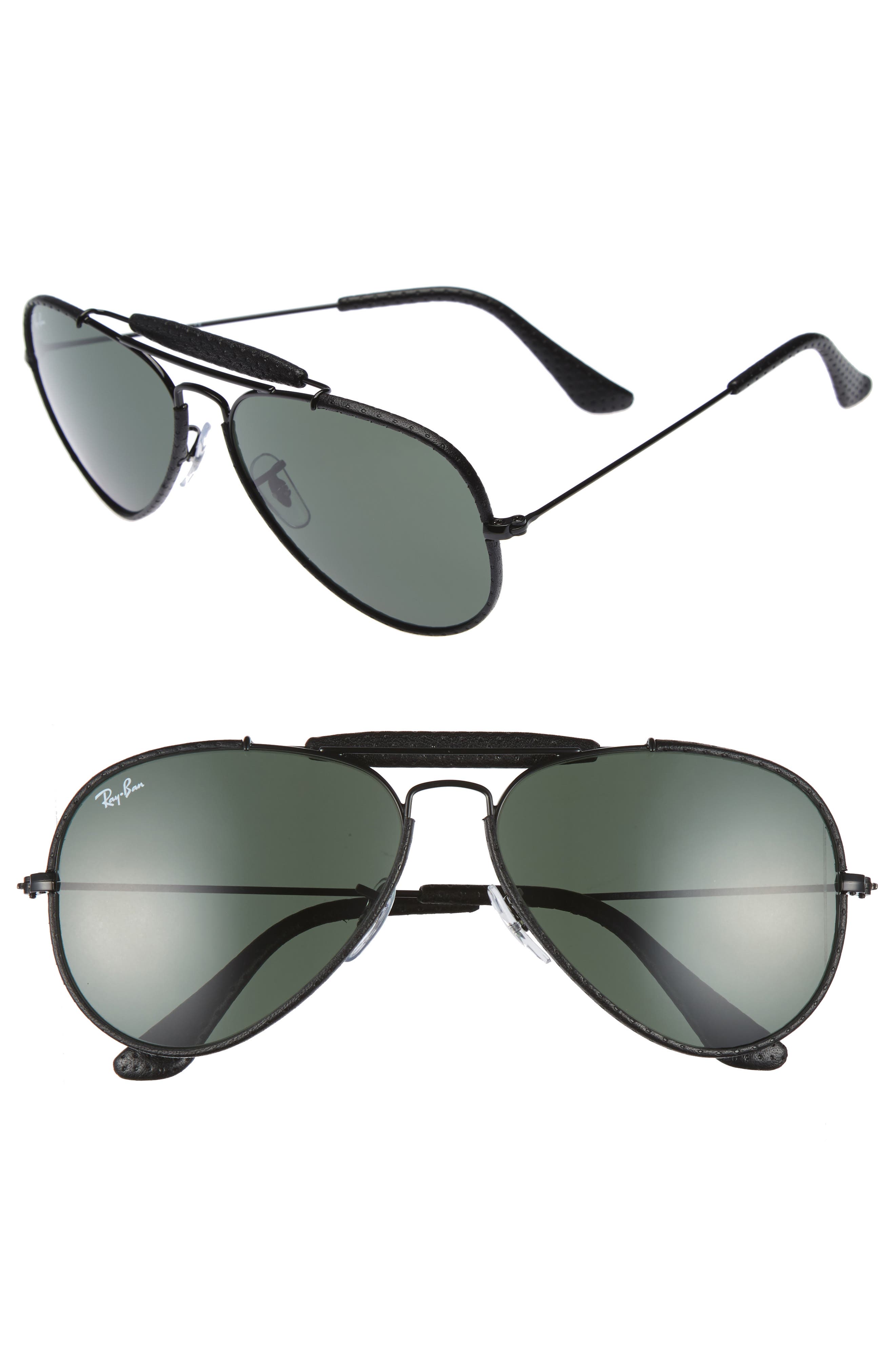 Ray-Ban Outdoorsman 58mm Aviator Sunglasses | Nordstrom