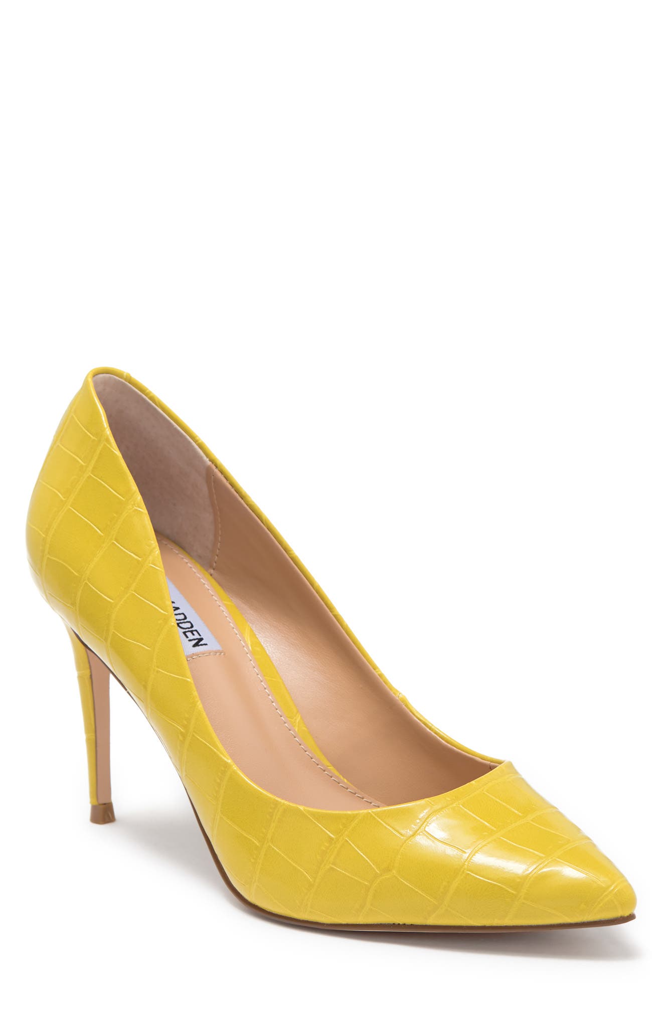 yellow shoes with heels