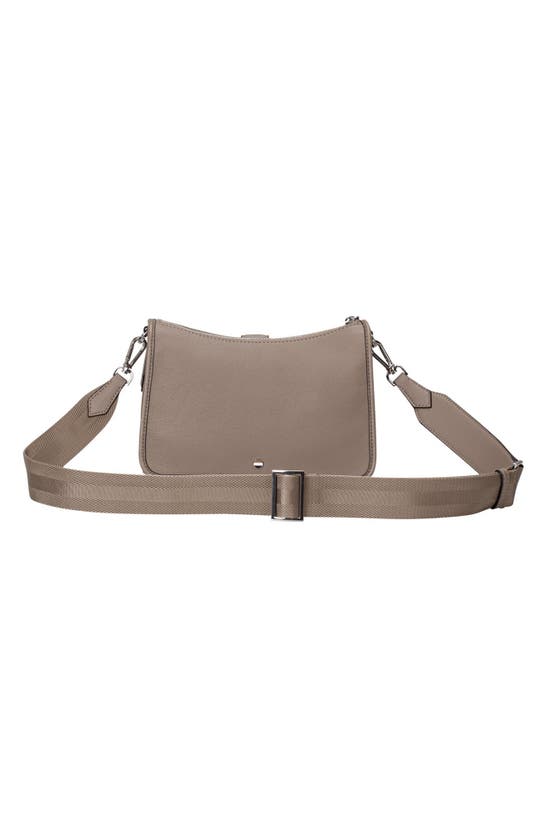 Shop Hugo Boss Boss Maddie Crossbody Bag In Medium Beige