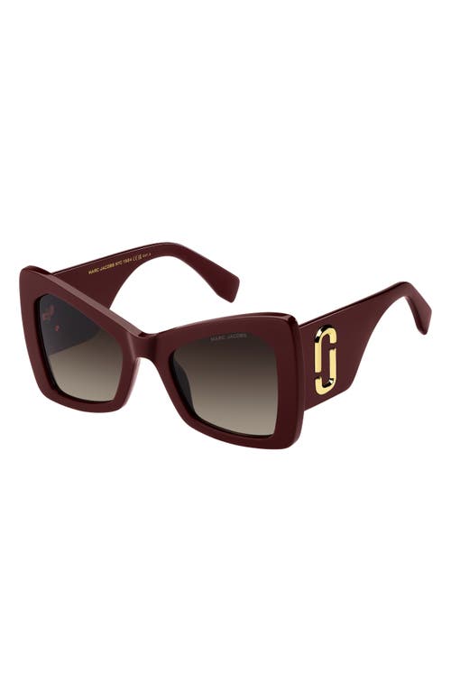 MARC JACOBS MARC JACOBS 52MM GRADIENT BUTTERFLY SUNGLASSES 