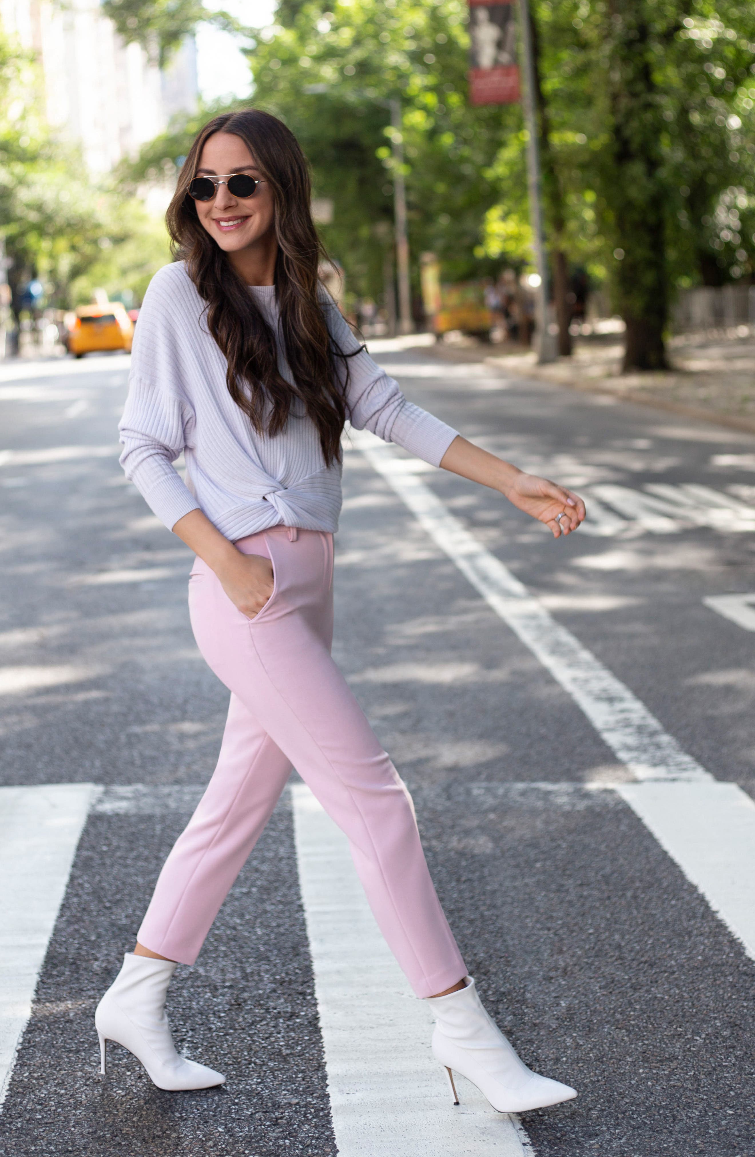 something navy white boots