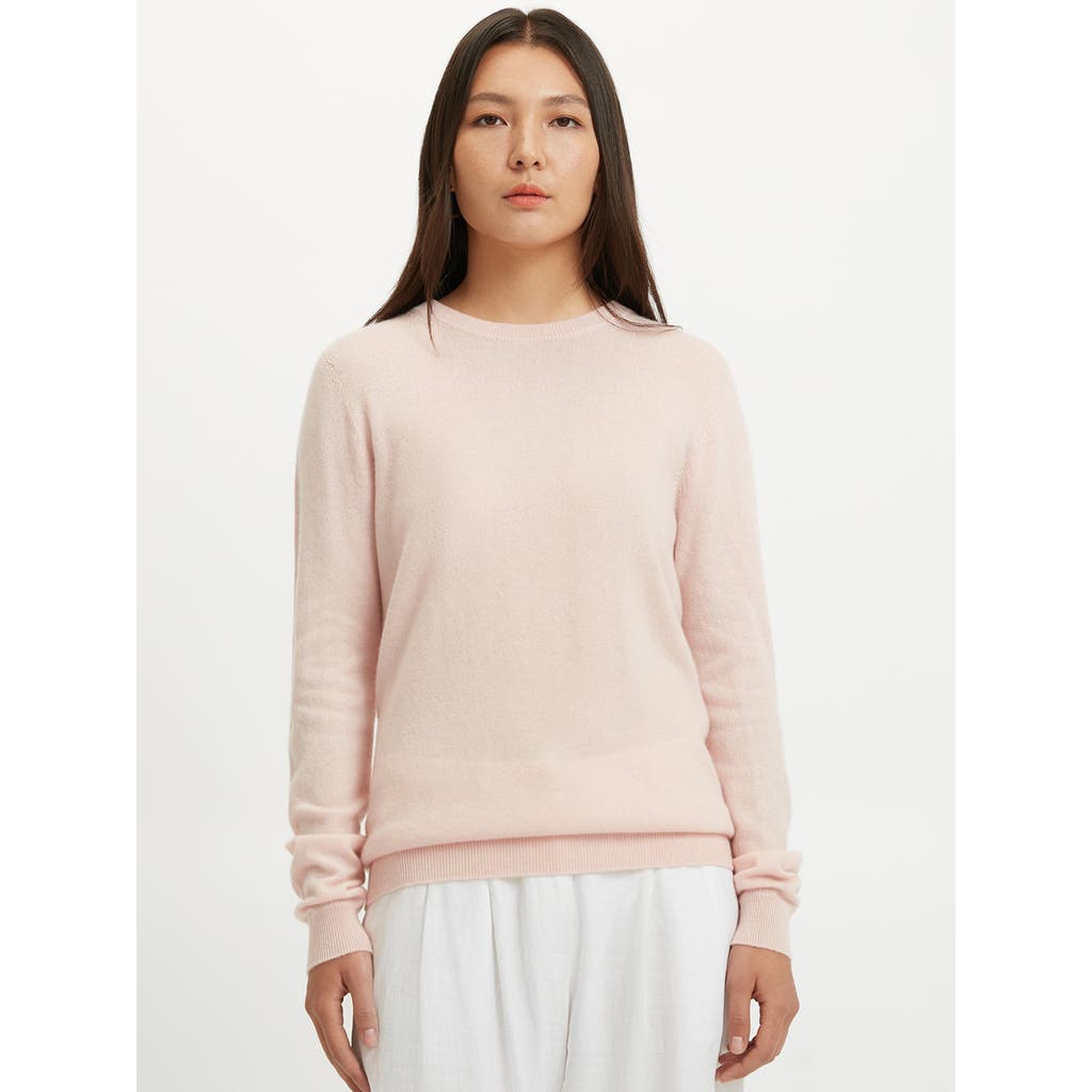 Gobi Cashmere Crew Neck Sweater In Rosewater