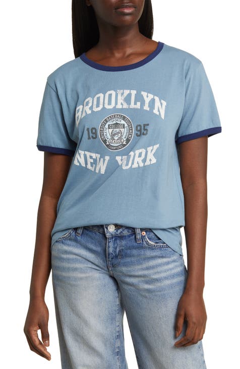 Brooklyn Baseball Ringer Graphic T-Shirt
