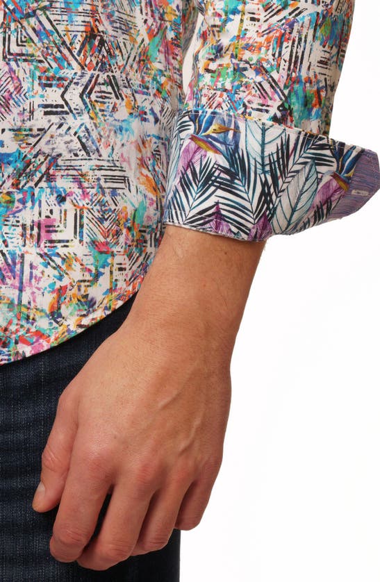 Robert Graham Salton Long Sleeve Button Down Shirt In Blue Multi