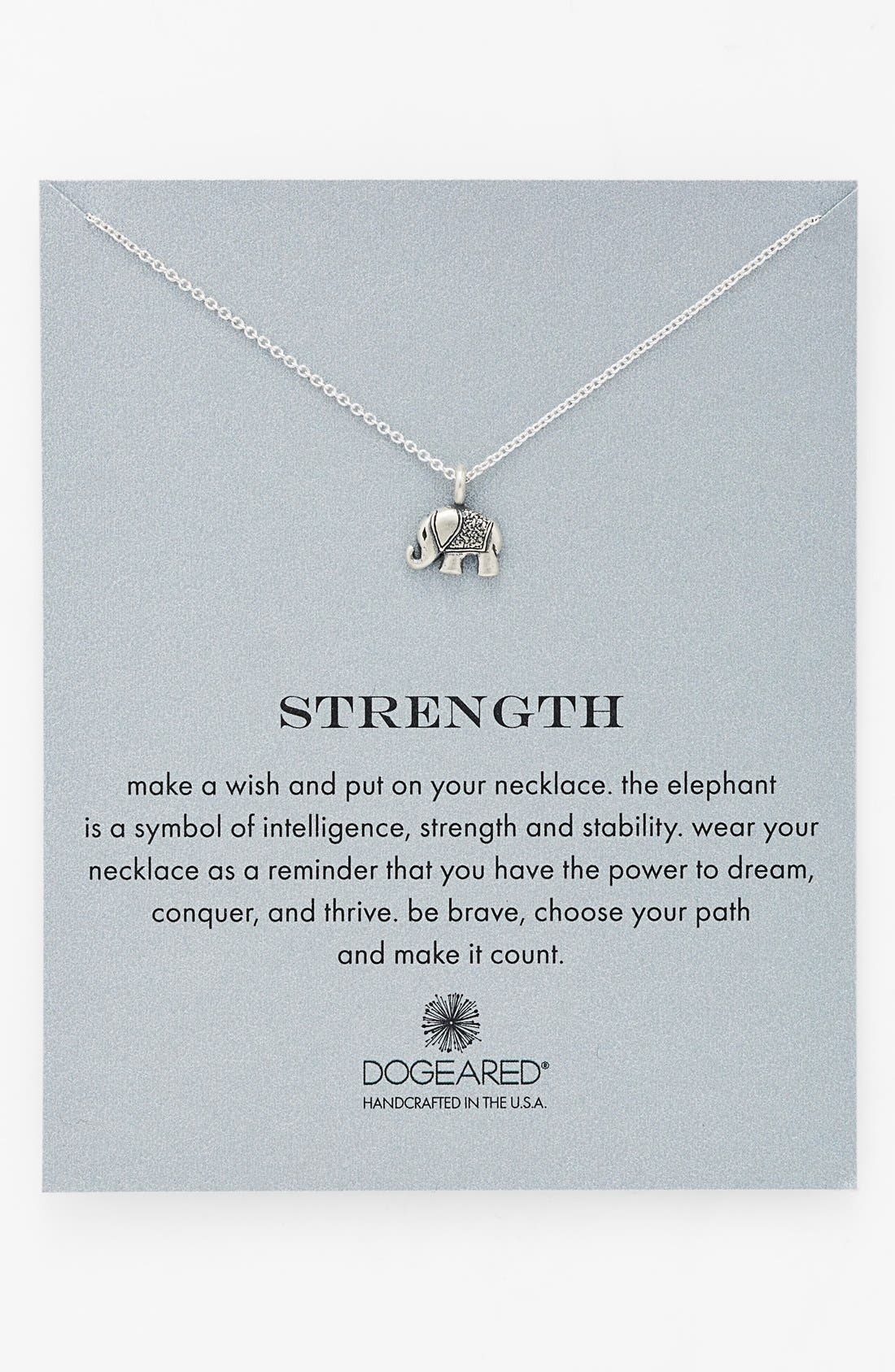 Dogeared 'Reminder Strength' Pendant Necklace Nordstrom