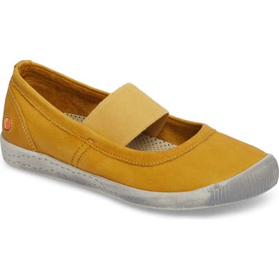 Softinos By Fly London Ion Mary Jane Sneaker - Yellow