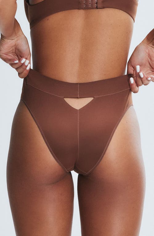 Savage X Fenty Soft N' Savage Cheeky Panties In Brown Sugar Nude