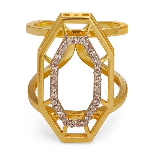Dhwani Bhansal Syra Ring In Gold Plated