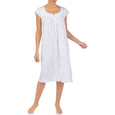 Eileen West Cap Sleeve Waltz Nightgown, White