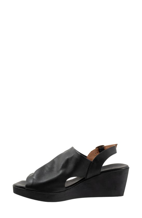 Shop Bueno Flynn Slingback Wedge Sandal In Black