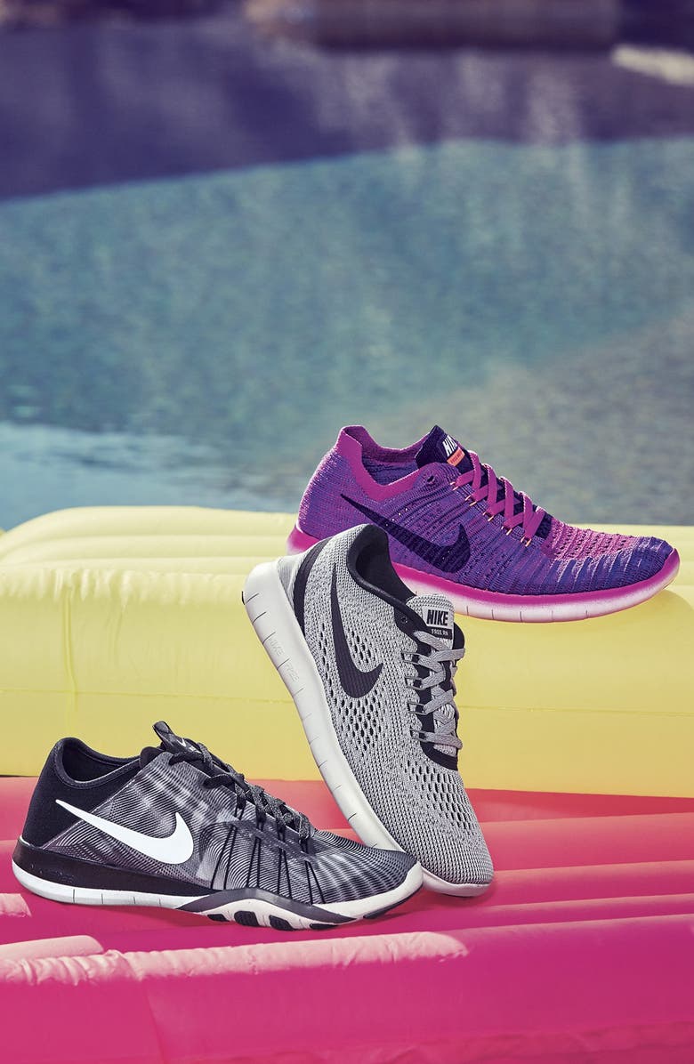 Nike 'Free Flyknit' Running Shoe, Alternate, color, 