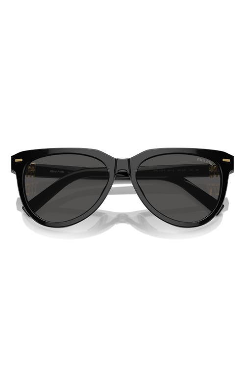 Miu Miu 12zs Sole16k5s0 In Black/dark Grey