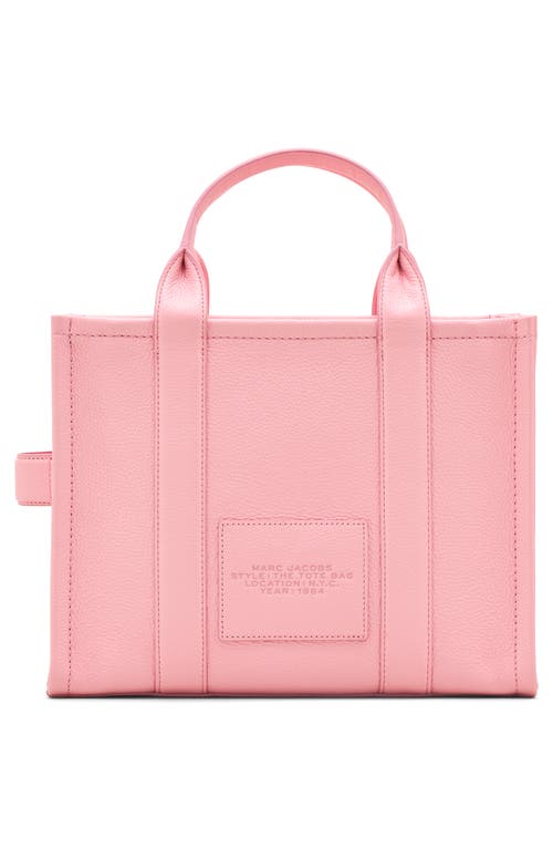 Marc Jacobs The Leather Medium Tote Bag In Ribbon Pink