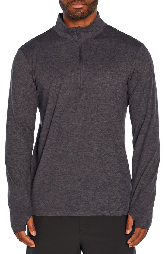 Balance Collection Cross Train 1/4 Zip Sweater In H.black